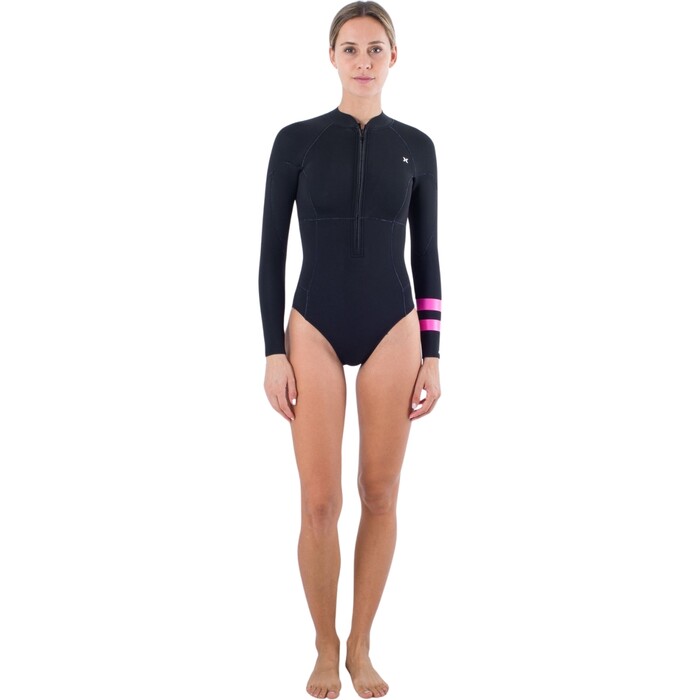 2024 Hurley Womens Advant 2mm Front Zip Springsuit WSS0013202 - Black